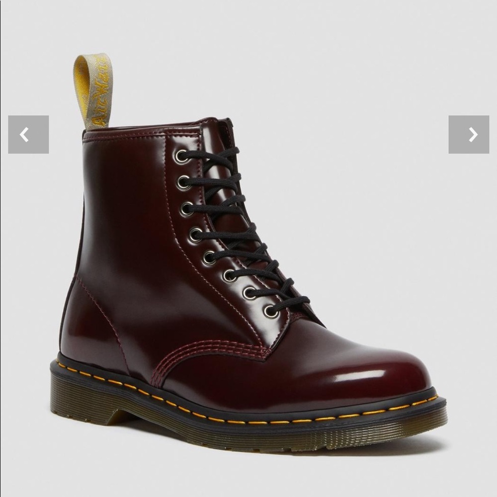 COPY - Dr Marten 1460 Cherry Red Oxford Rub Off Boots 9